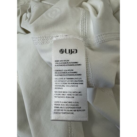 LIJA White Compression Athletic Dress S Mesh Stretch Y2K Tennis Golf Pickleball - Picture 6 of 10